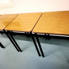 Exam Desk – dark wood