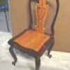 rosewood two tone dining chair