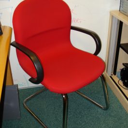 Cantilever Meeting Chair, Red