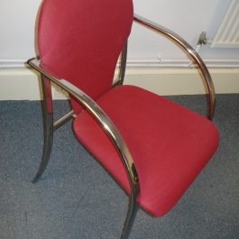Rodano Meeting Chair, Red Fabric