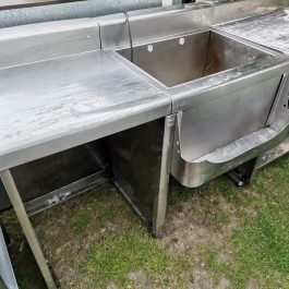 Stainless Steel Commercial Sink Unit with Drainer